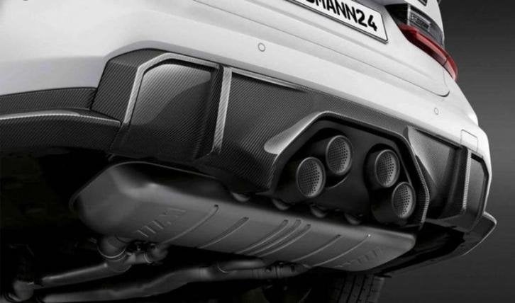 Achterbumper Diffuser Carbon -BMW M3 of M4  ///M-Performance