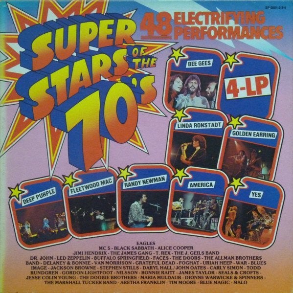 lp,Various – Super Stars Of The 70's, Cd's en Dvd's, Ophalen of Verzenden, Gebruikt, Overige formaten, Poprock