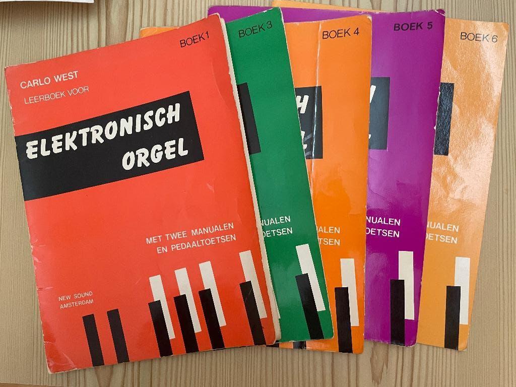 Cartlo West. 5 Leerboeken voor Elektronisch Orgel, Muziek en Instrumenten, Orgel, Gebruikt, Verzenden, Les of Cursus
