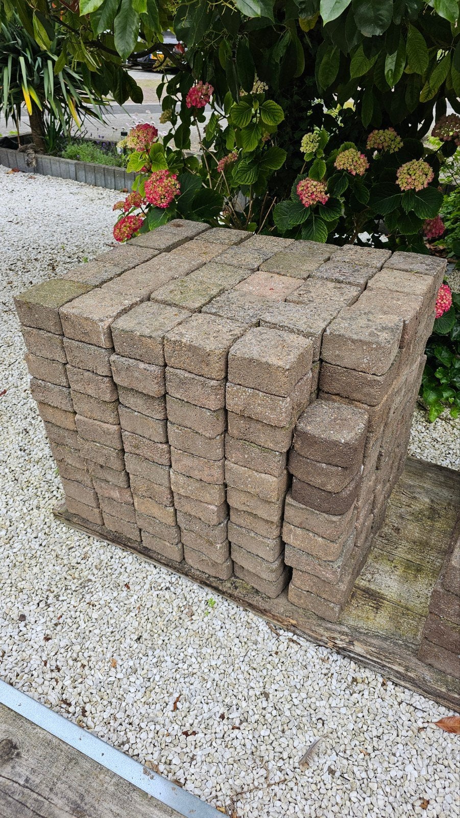 Gebruikte betonklinkers voor tuin of oprit, Tuin en Terras, Tegels en Klinkers, Ophalen, Gebruikt, Klinkers, Minder dan 5 m²