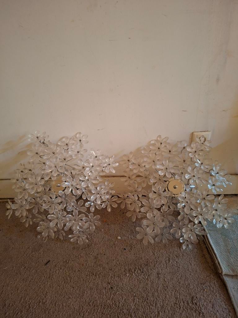 Decoratieve bloemenlamp - uniek en sfeervol, Ophalen of Verzenden, Gebruikt