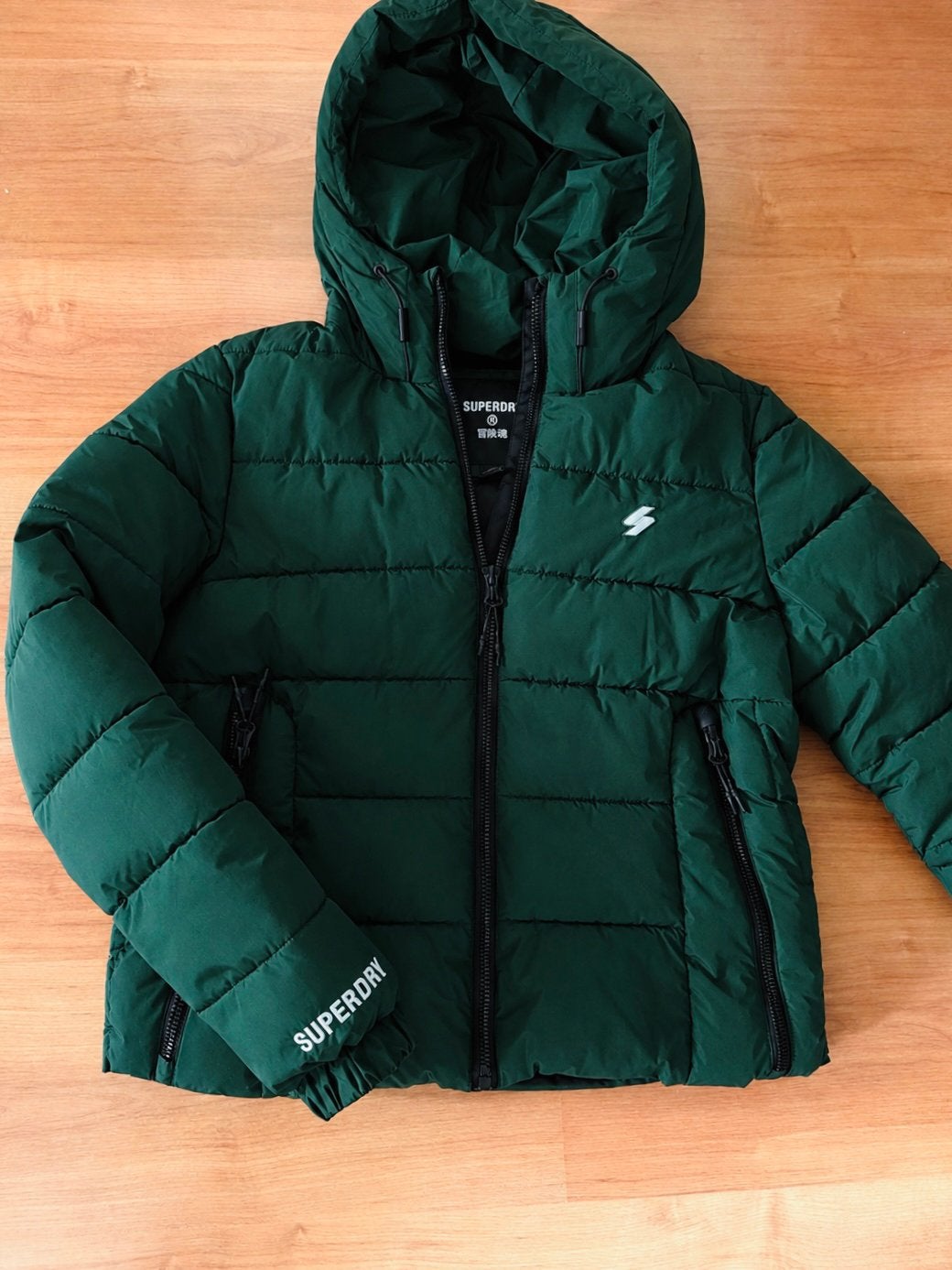 Superdry bomber winterjas 42 / L, Ophalen of Verzenden, Zo goed als nieuw, Maat 42/44 (L), Groen