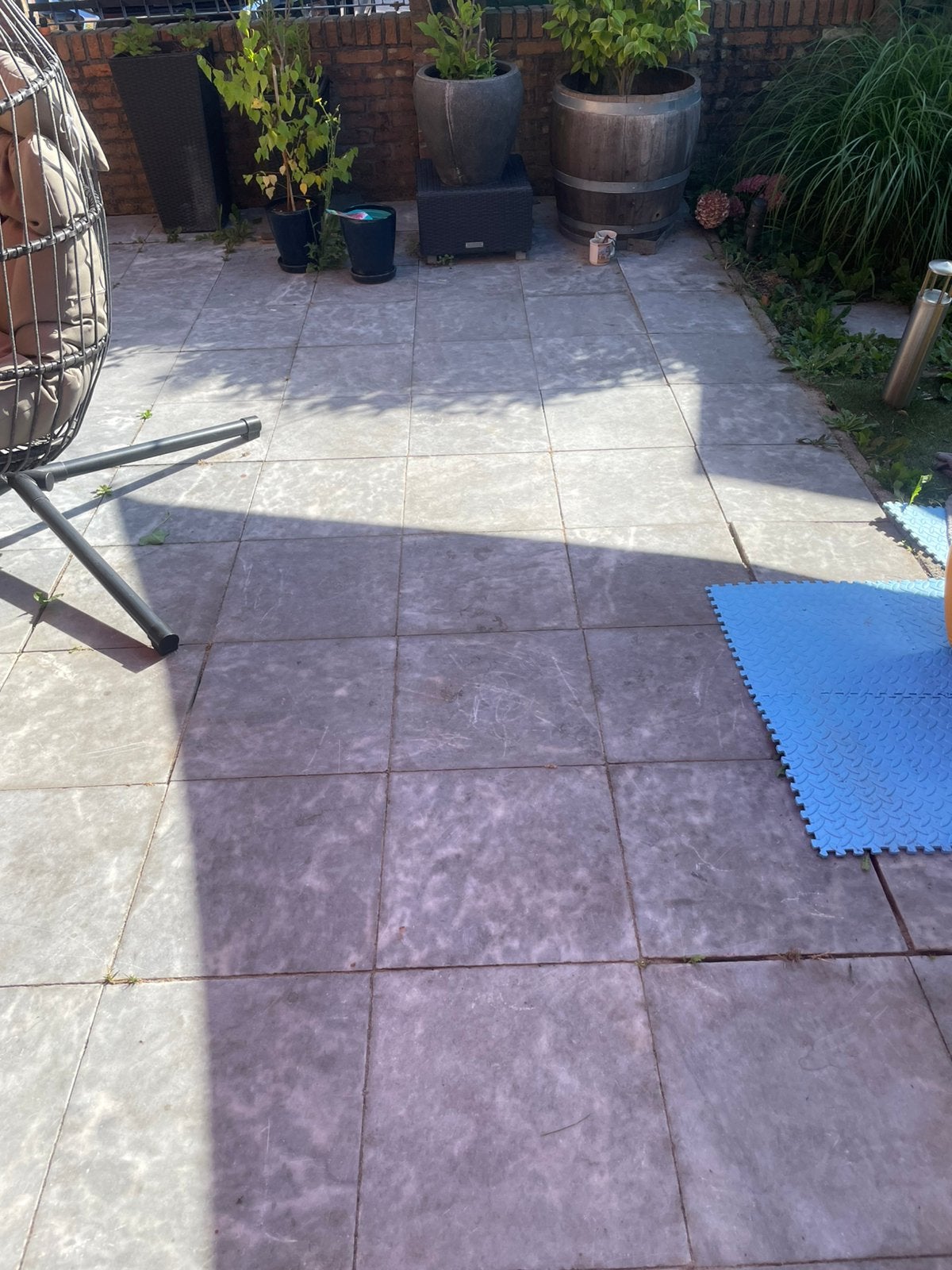 Marmeren tegels 40x40 170 stuks, Tuin en Terras, Tegels en Klinkers, Ophalen, Gebruikt, Beton, Terrastegels