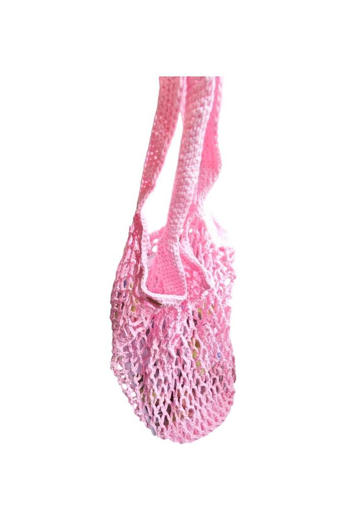 Roze gehaakte shopper/ strandtas, Ophalen of Verzenden, Nieuw, Roze, Shopper
