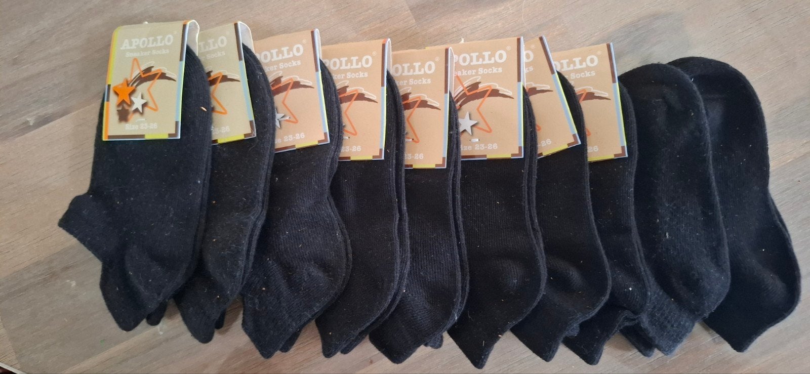 Naadloze enkelsokjes maat 23-26, 80% katoen, Apollo, Apollo, Jongen of Meisje, Nieuw, Ophalen of Verzenden