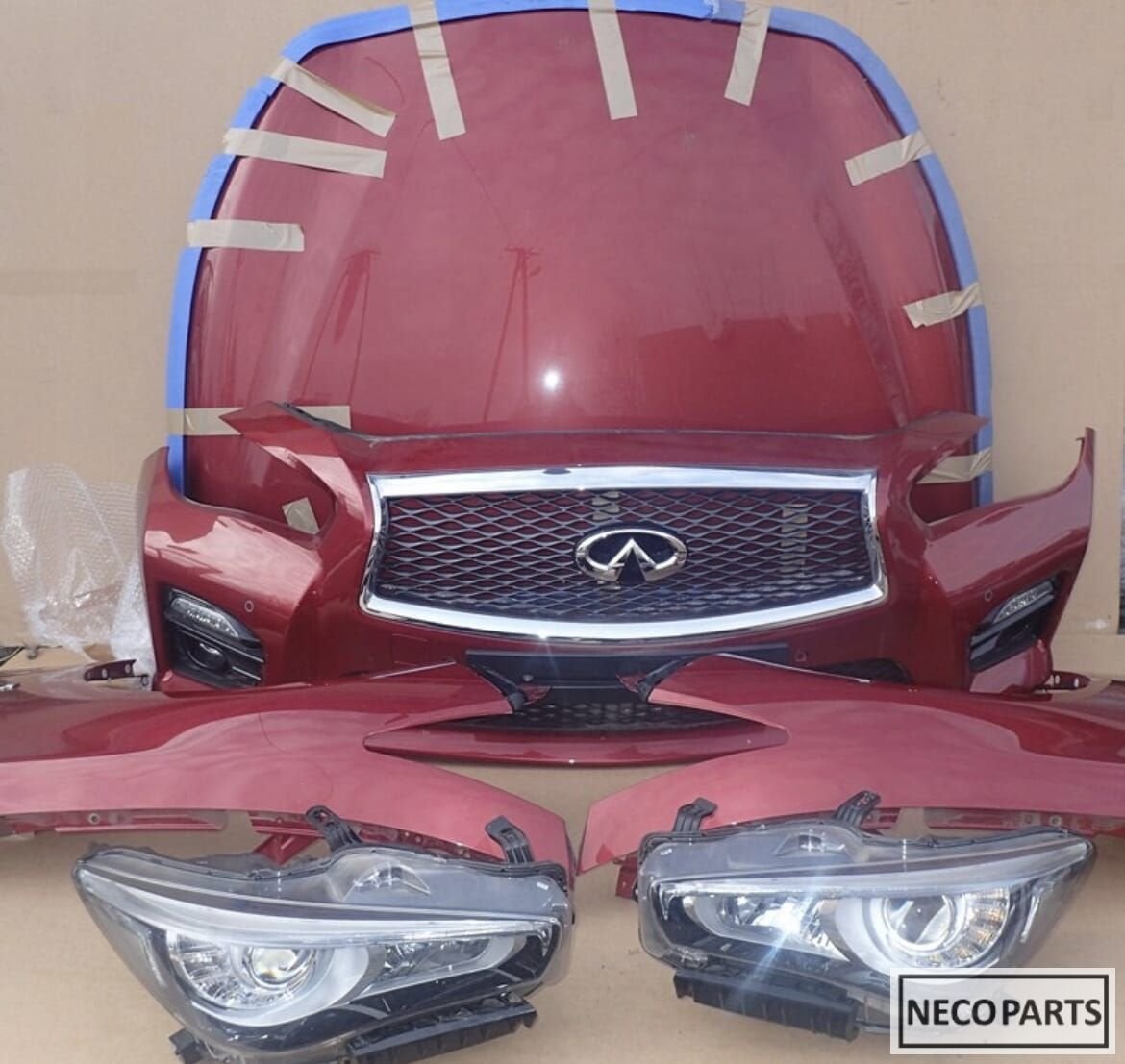 INFINITI Q50 VOORKOP KOPLAMP ORGINEEL, Gebruikt, -, -, Ophalen of Verzenden
