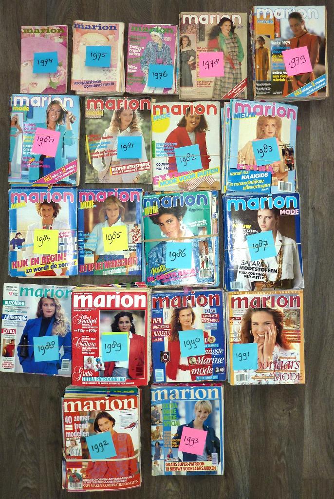 MARION kledingpatronen 1974-1993 (vintage/retro), Ophalen, Zo goed als nieuw, Vrouw, Marion