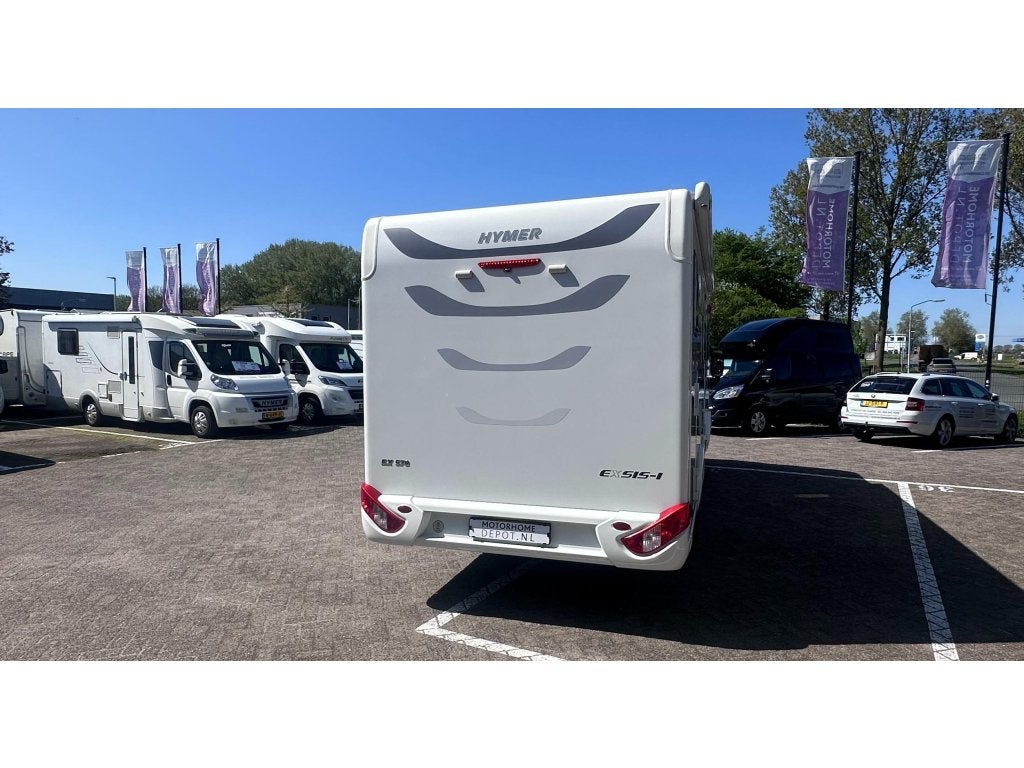 Hymer Exsis-I 578 Automaat Level Lengtebedden Hefbed, Caravans en Kamperen, Campers, 6 tot 7 meter, Bedrijf, Hymer, Startonderbreker