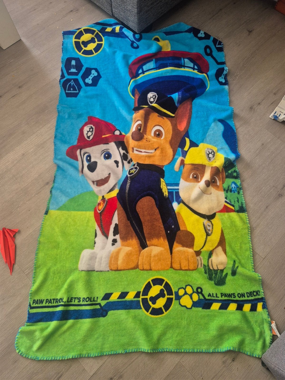 super zachte deken van paw patrol, Ophalen of Verzenden, Zo goed als nieuw, Jongetje of Meisje, Dekbedovertrek