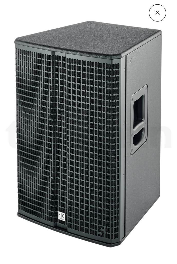HK Audio Linear 5 Actieve Speakers (6 stuks) met hoezen, Overige merken, Ophalen of Verzenden, Zo goed als nieuw, 120 watt of meer