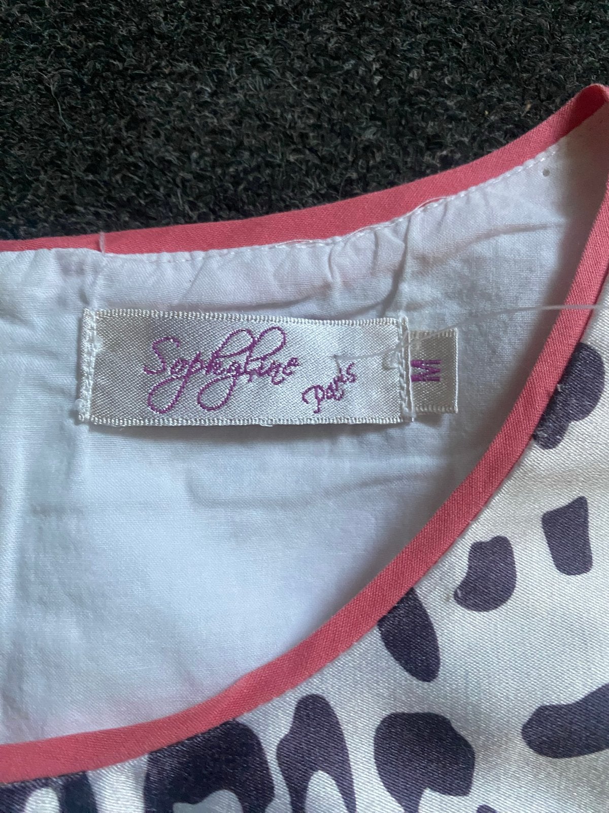 Sophylina Paris Jurk met Luipaardprint en Bloemen Maat M, Maat 38/40 (M), Wit, Nieuw, Ophalen of Verzenden