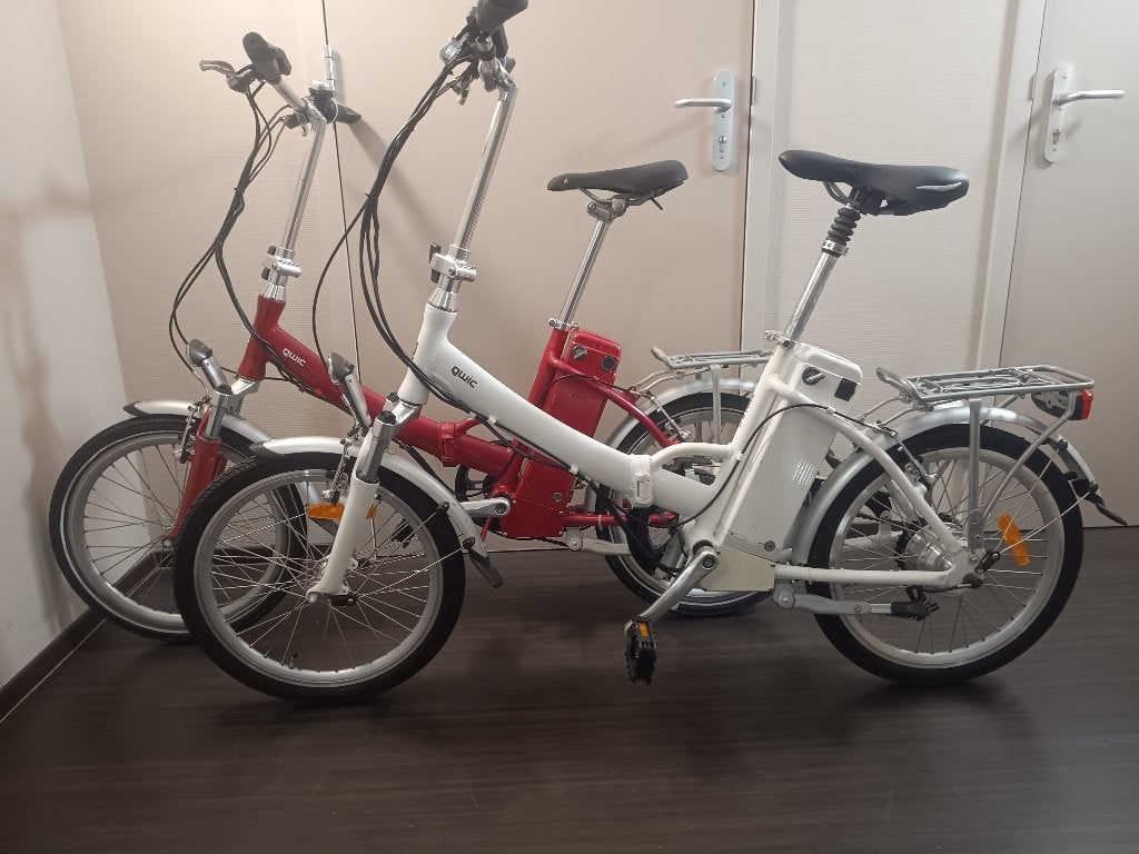 2x qwic smart e-2, odo witte 134 km, 70 km accu-range., Fietsen en Brommers, Gebruikt, Velgrem, Versnellingen, Ophalen