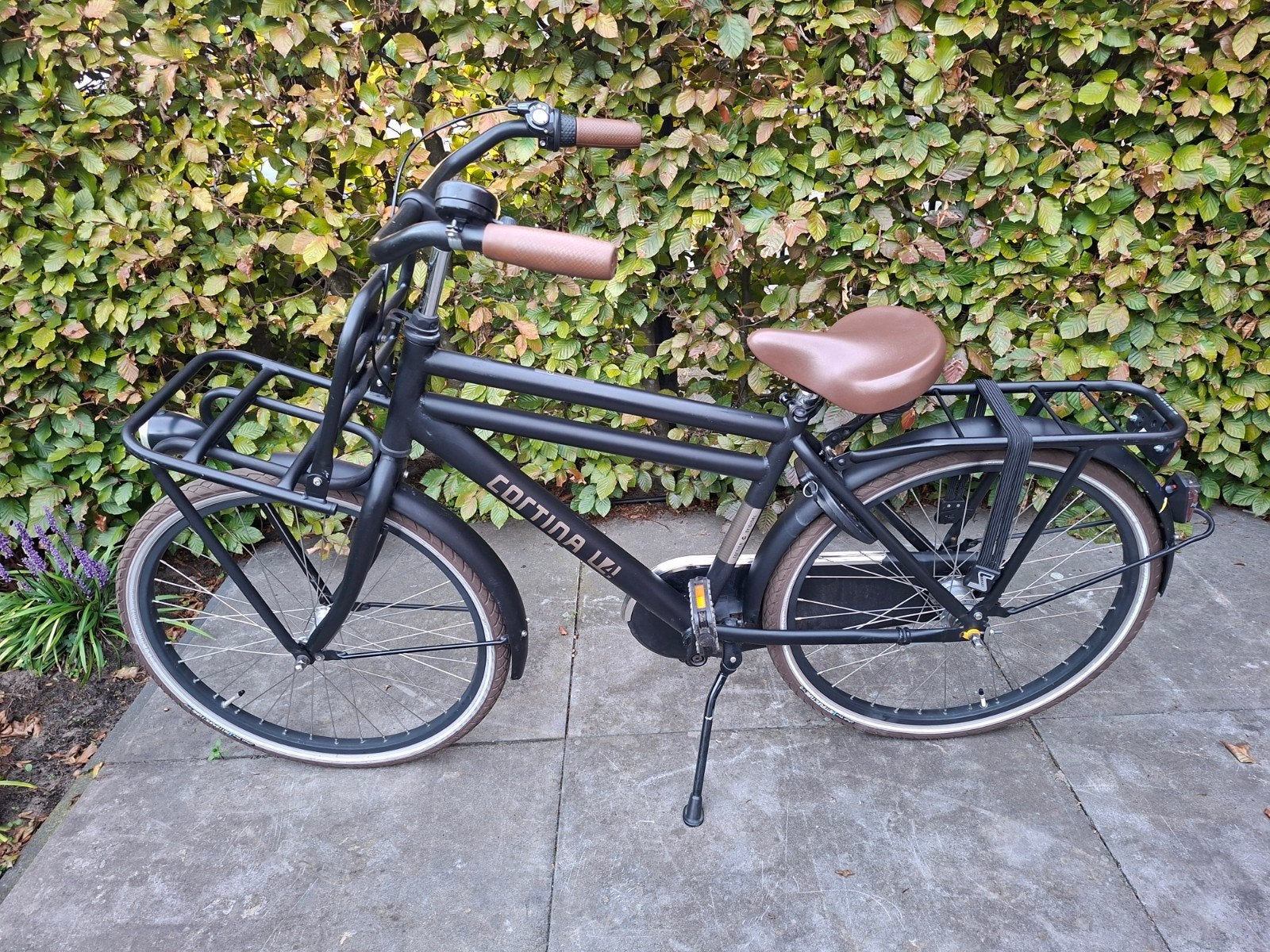Cortina U4 Transportfiets Mat Zwart 24 inch, Fietsen en Brommers, Ophalen, Terugtraprem, Cortina U4 transportfiets, Versnellingen