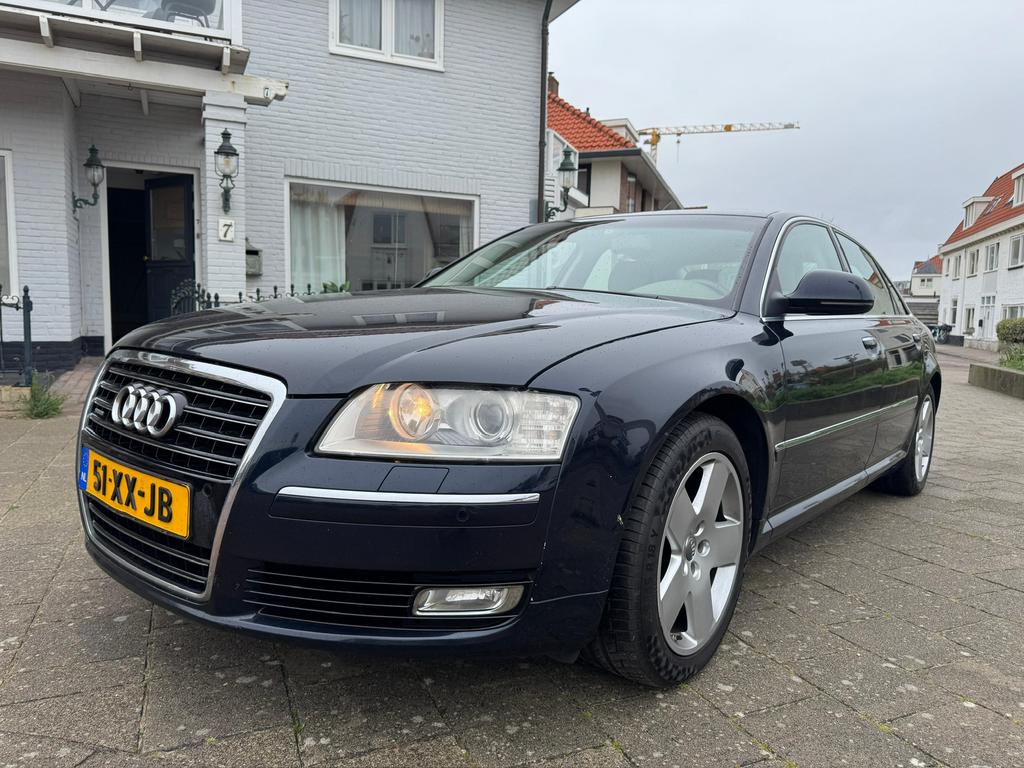 Audi A8 4.2 V8 Quattro 350 pk autom/ leer top auto!!!, Auto's, Audi, Automaat, Zwart, Leder, Vierwielaandrijving