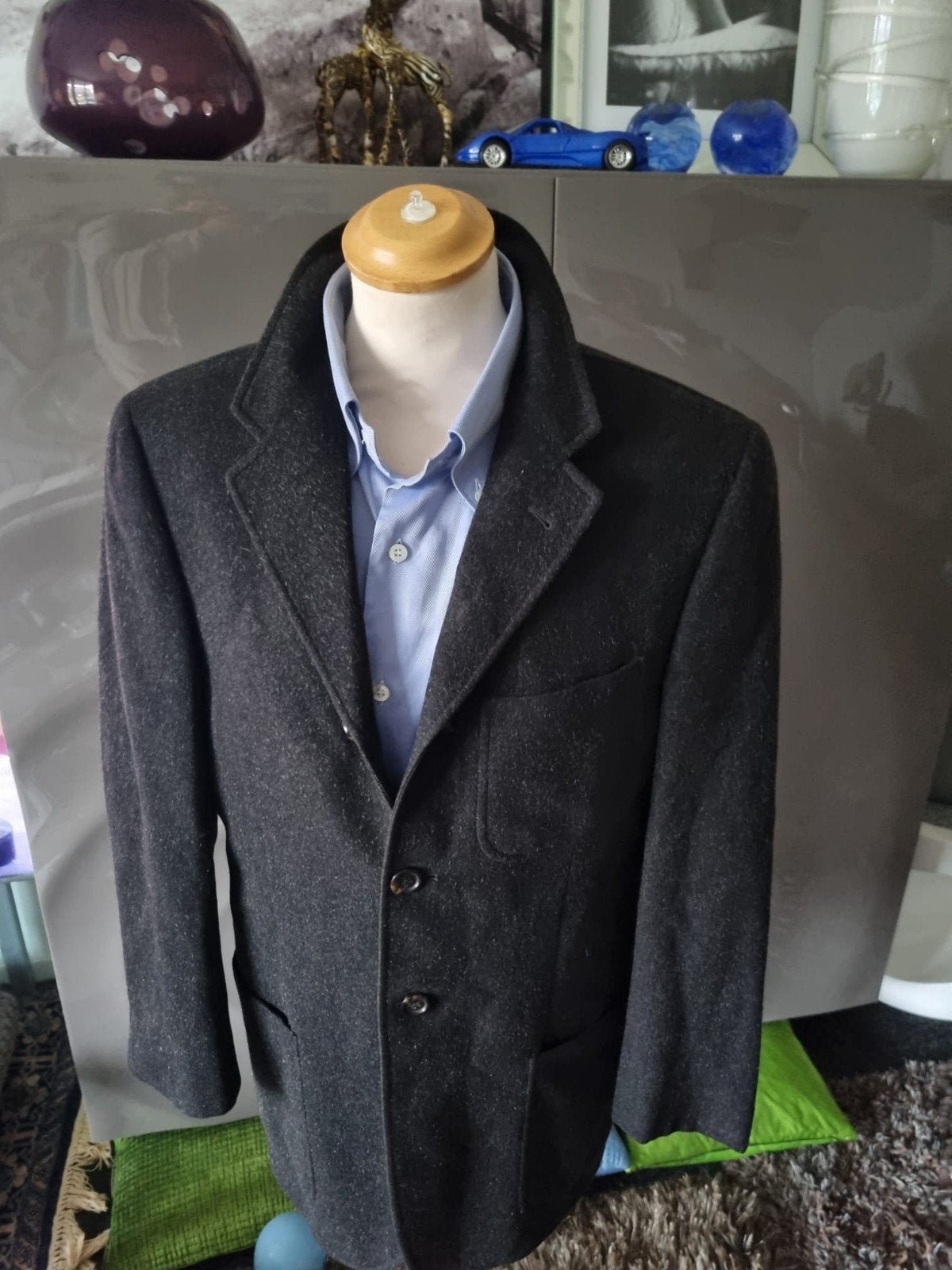 Corneliani colbert, maat 48, drop 8R, antraciet, topstaat., Kleding | Heren, Corneliani, Maat 48/50 (M), Ophalen of Verzenden