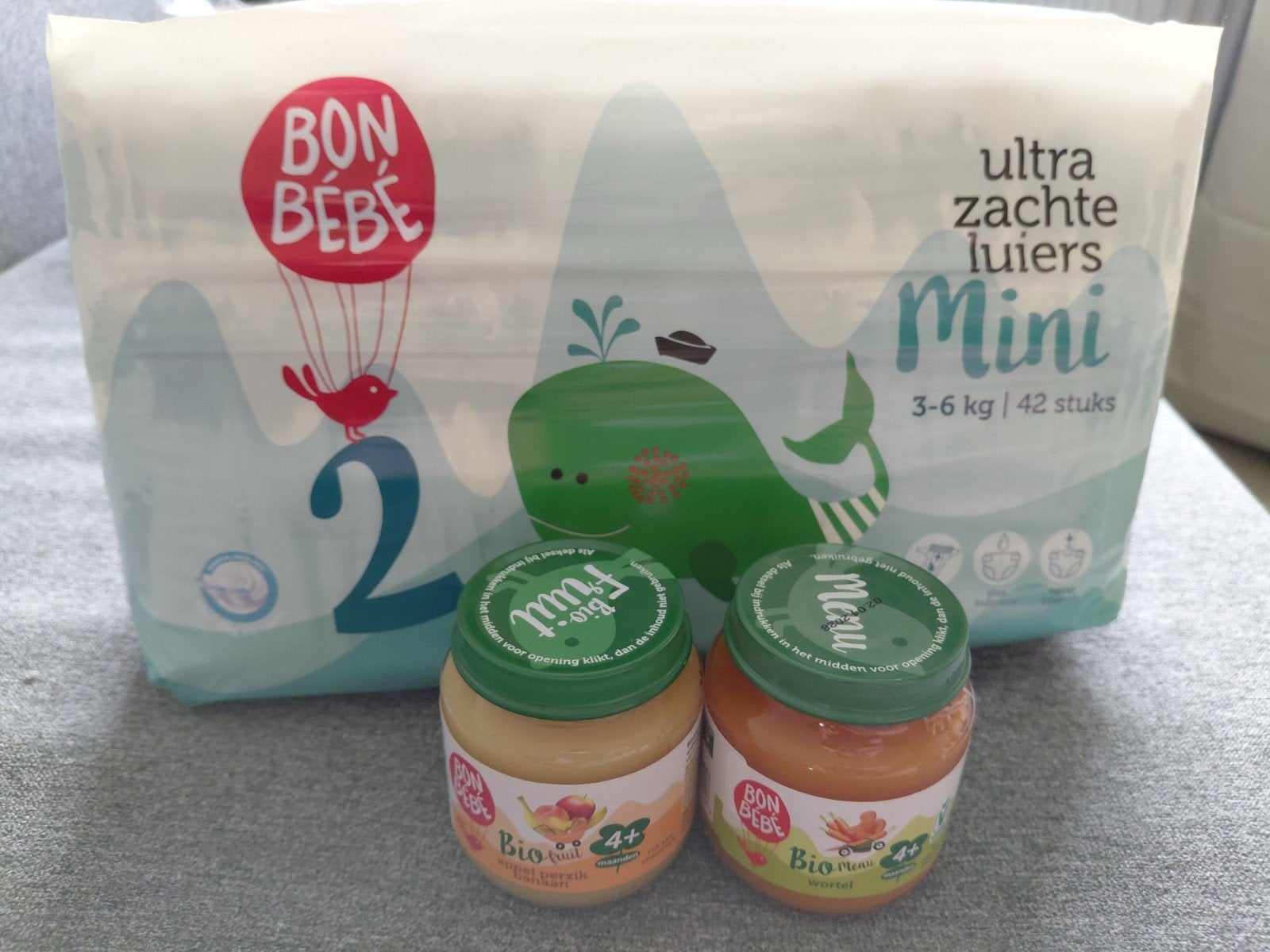 Gratis: Bon Bébé luiers Mini (3-6 kg) en babyvoeding, Kinderen en Baby's, Ophalen, Nieuw