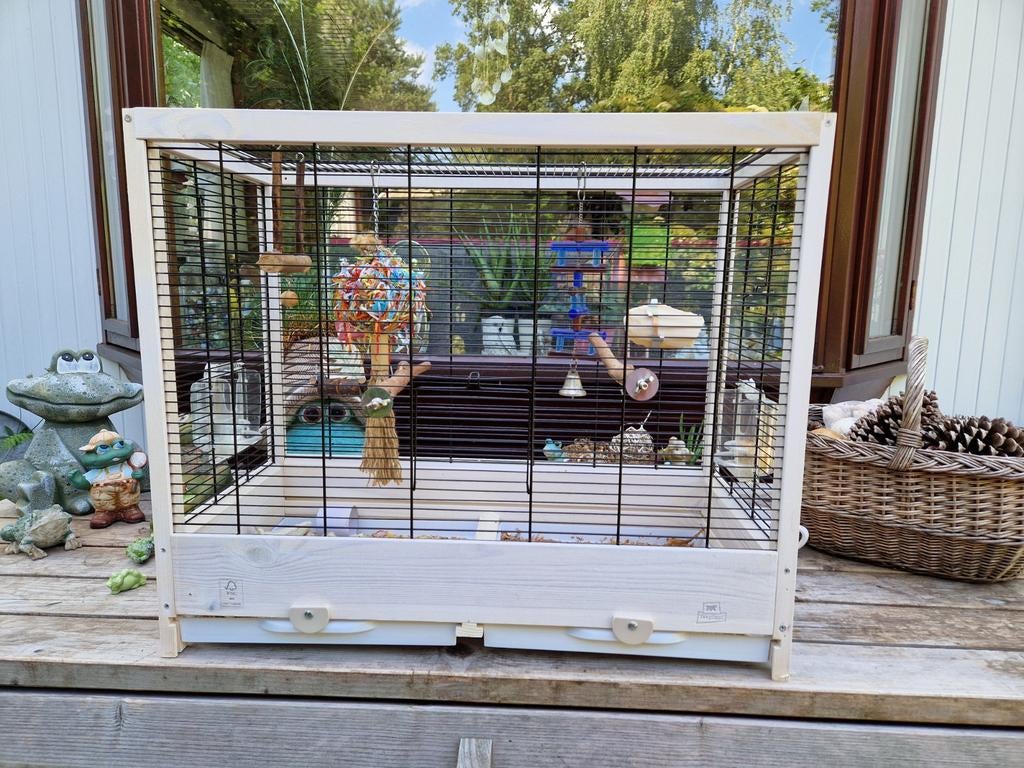 Ferplast nieuwe kooi, Dieren en Toebehoren, Vogels | Hokken en Kooien, Ophalen, Metaal, Vogelkooi
