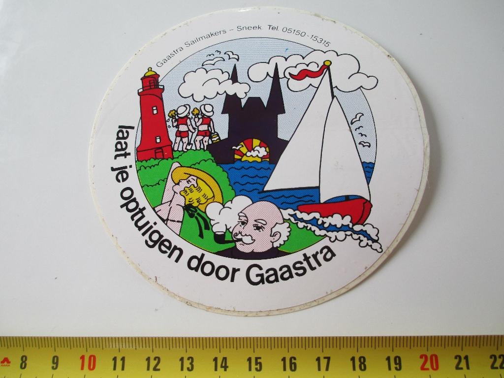 sticker Sneek GAASTRA Sailmakers Laat je optuigen gaastra, Ophalen, Zo goed als nieuw