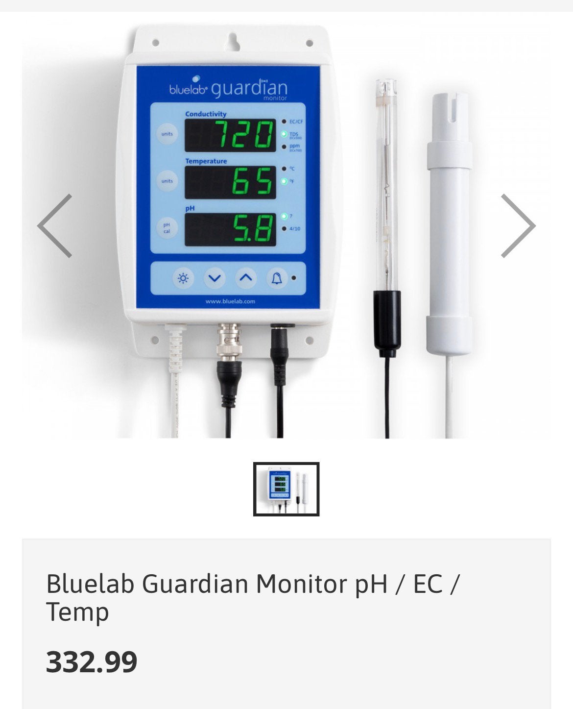 Bleulab guardin ph ec meter, Ophalen, Zo goed als nieuw