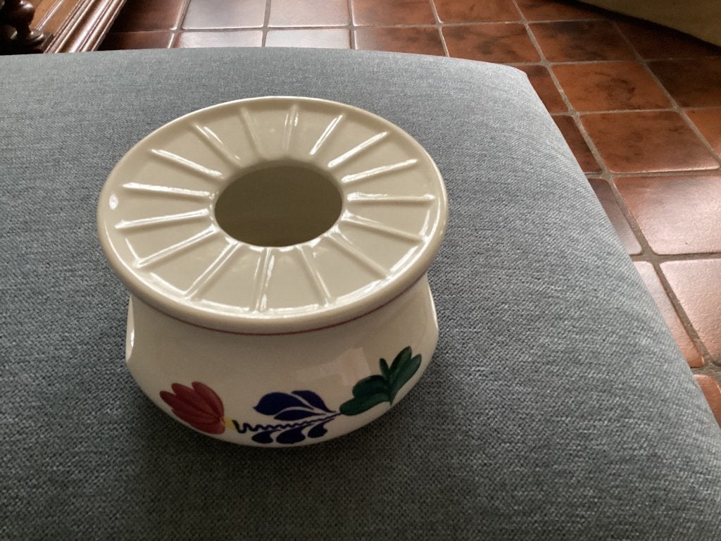 Boerenbont Theelichthouder. Rechaud voor theepot. Als nieuw., Overige typen, Ophalen of Verzenden, Zo goed als nieuw, Aardewerk