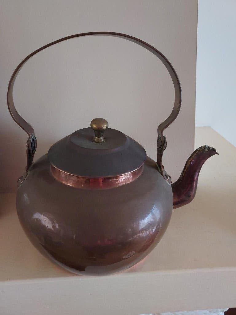 Grote Koperen Ketel met handvat, Ophalen of Verzenden