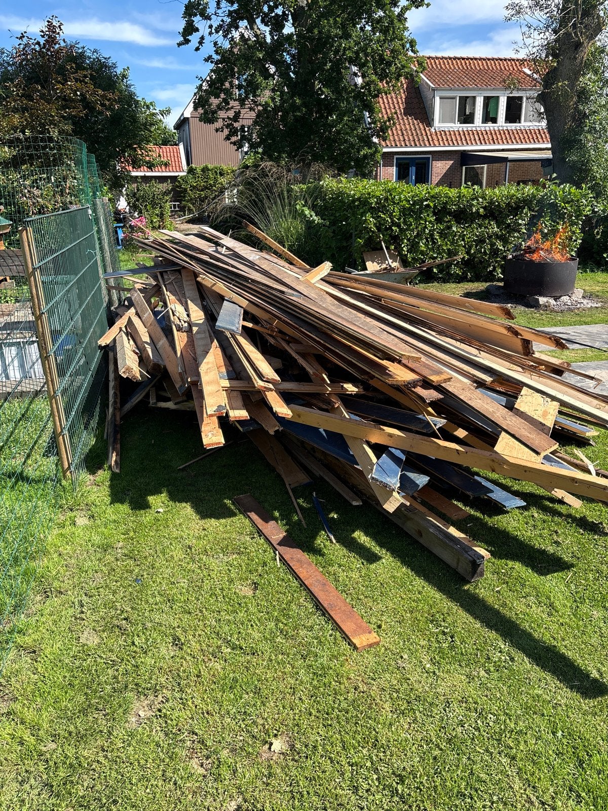 Brandhout  partij gebruikt hout, planken en balken, Ophalen, Gebruikt, Balk, Overige houtsoorten