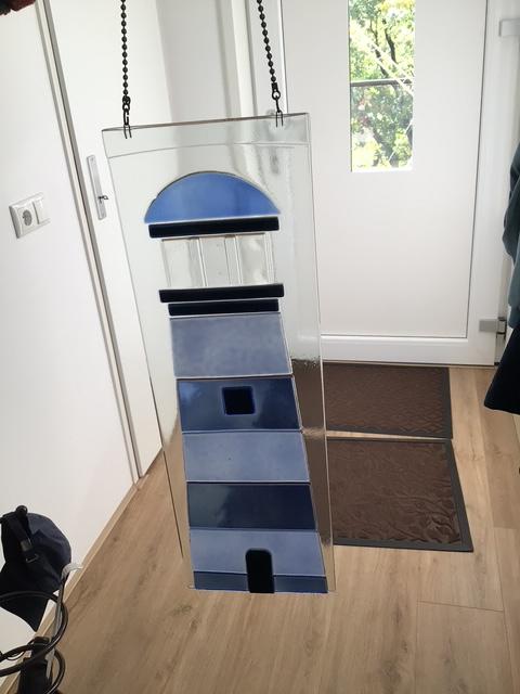glaswerk, Huis en Inrichting, Ophalen, Blauw, Overige stijlen, Zo goed als nieuw