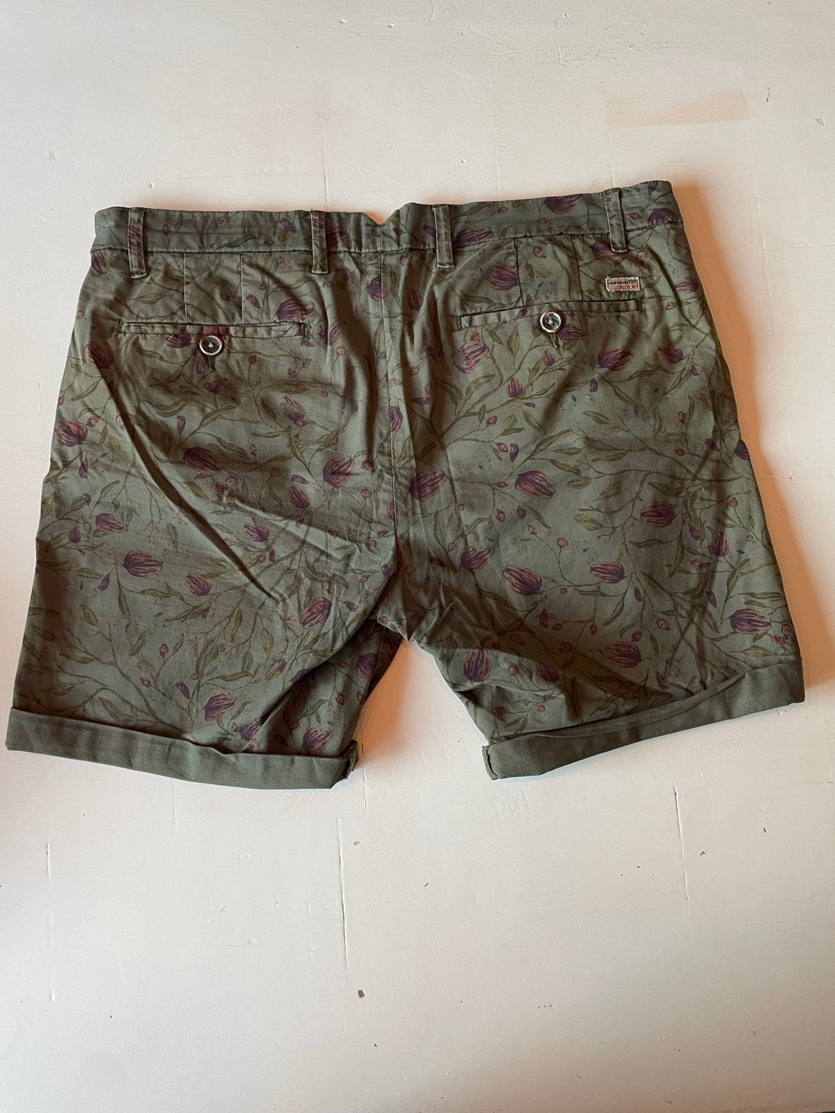 State of Art Korte Broek met Bloemenprint - Maat W36, Ophalen of Verzenden, Gedragen, Maat 52/54 (L), Groen