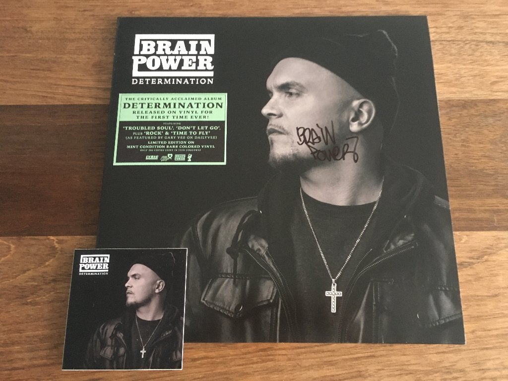 Vinyl LP Brainpower Determination GREEN SIGNED RSD 2022 NEW, LP, Limited edition, Hiphop of Rap, Ophalen of Verzenden