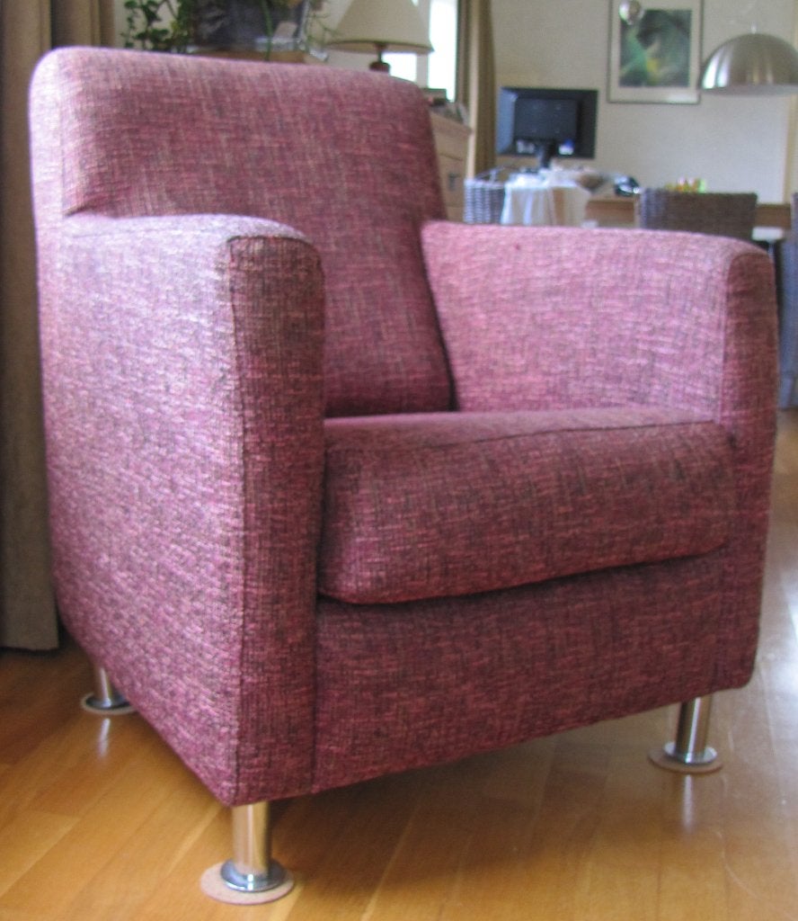 Nette fauteuil, Ophalen, 75 tot 100 cm, Zo goed als nieuw, Stof