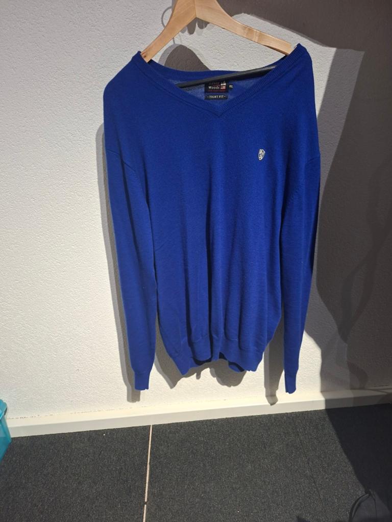 River Woods trui, Blauw, Overige maten, Ophalen of Verzenden, Zo goed als nieuw
