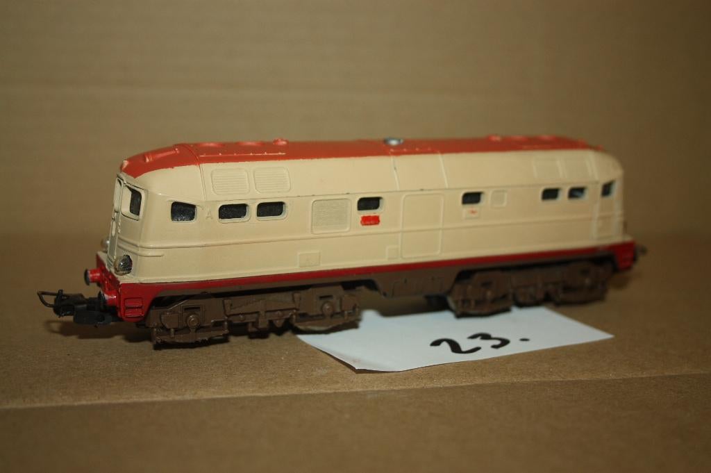 23)  Lima vintage FS dieselloc in bijzondere kleurstelling, Hobby en Vrije tijd, Modeltreinen | H0, Gebruikt, Locomotief, Gelijkstroom
