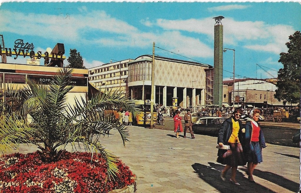 Vc492 Gelopen ansichtkaart coolsingel boulevard rotterdam, Ophalen of Verzenden, 1960 tot 1980, Gelopen, Zuid-Holland
