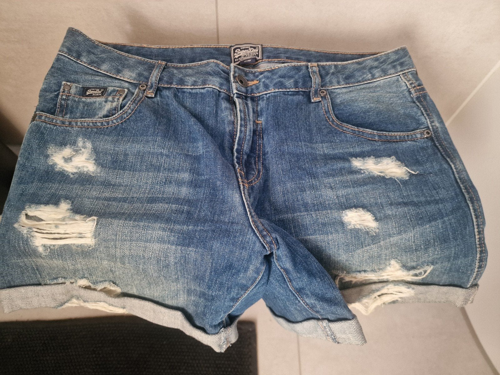 Superdry korte spijkerbroek - W30, Ophalen of Verzenden, W30 - W32 (confectie 38/40), Gedragen, Superdry