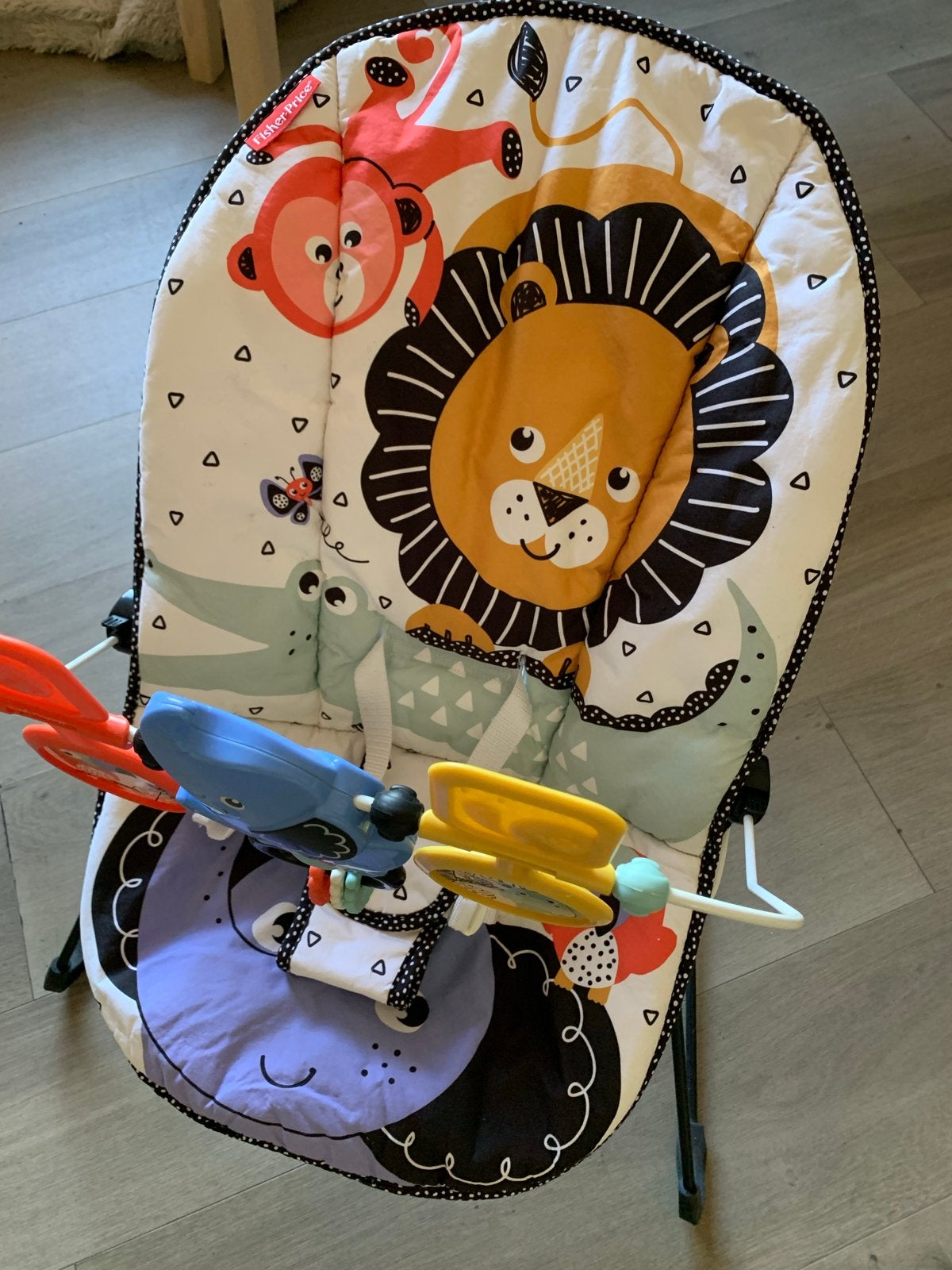 Fisher-Price Wipstoel met Speelboog en Geluid, Ophalen, Zo goed als nieuw, Overige typen