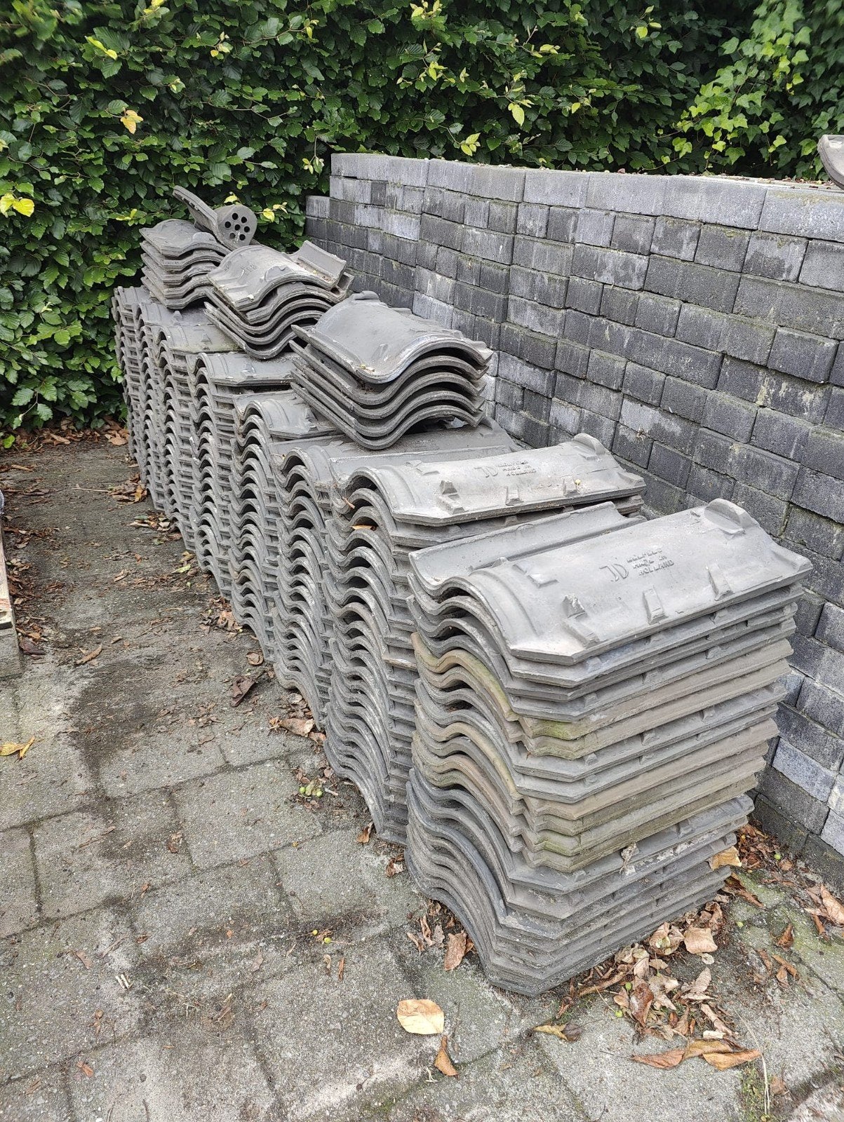 172 stuks - JD dakpannen (Jan Dings) OVH, Steen of Klei, Blauw, Ophalen of Verzenden, 15 m² of meer