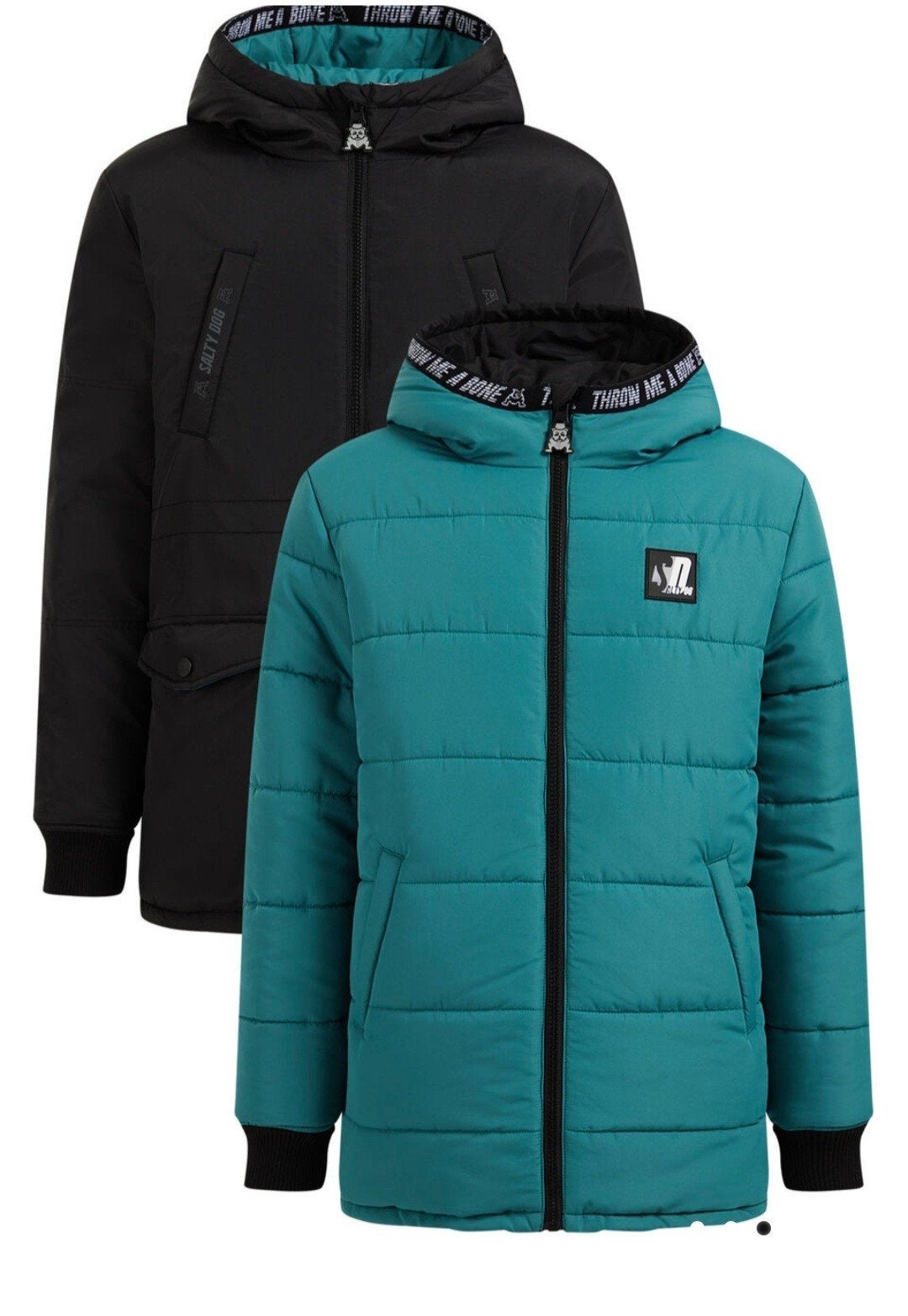 158/164 Reversible Parka Salty Dog van WE Fashion, Ophalen of Verzenden, Zo goed als nieuw, Jongen, Jas