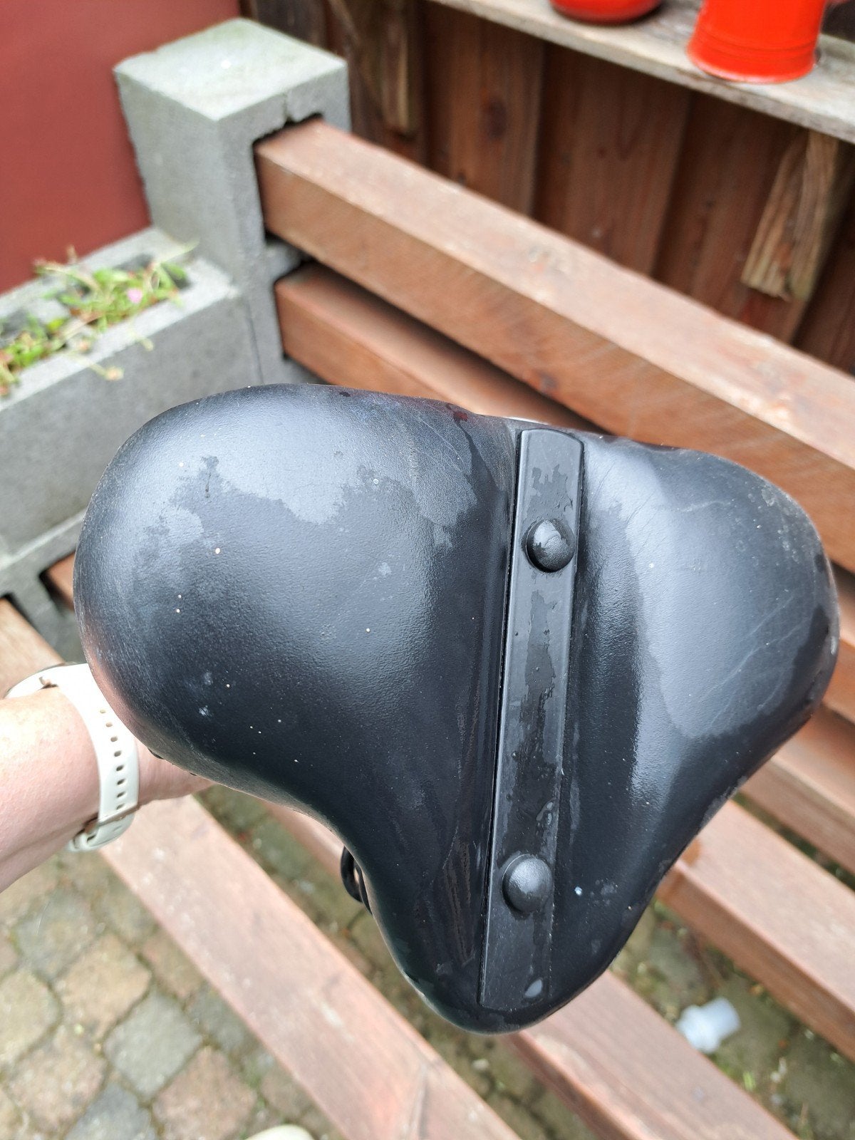 Zadel met vering en zadelpen - Gebruikt, Gebruikt, Lepper, Ophalen of Verzenden, Zadel