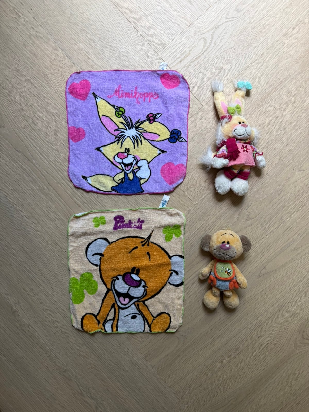 Didl set knuffels/washandjes, Verzamelen, Diddl, Ophalen of Verzenden, Zo goed als nieuw, Knuffel
