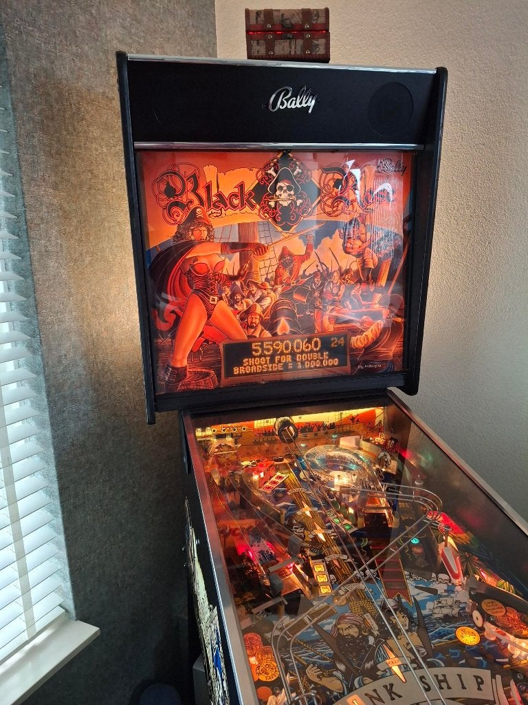 klassieker uit 1992  Bally Black Rose flipperkast,, Ophalen, Gebruikt, Mechanisch, Bally