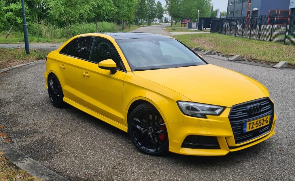 Audi A3 Limousine 2.0TFSI Quattro Design Pro Line Plus luxe, Auto's, Audi, Automaat, Lichtsensor, 730 kg, Zwart