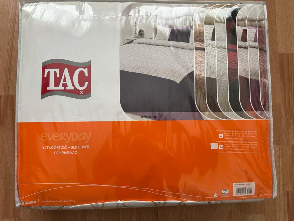 Nieuw 2-persoons dekbed sprei - TAC Everyday Miranda, Huis en Inrichting, Slaapkamer | Beddengoed, Wit, Ophalen of Verzenden, Deken of Dekbed