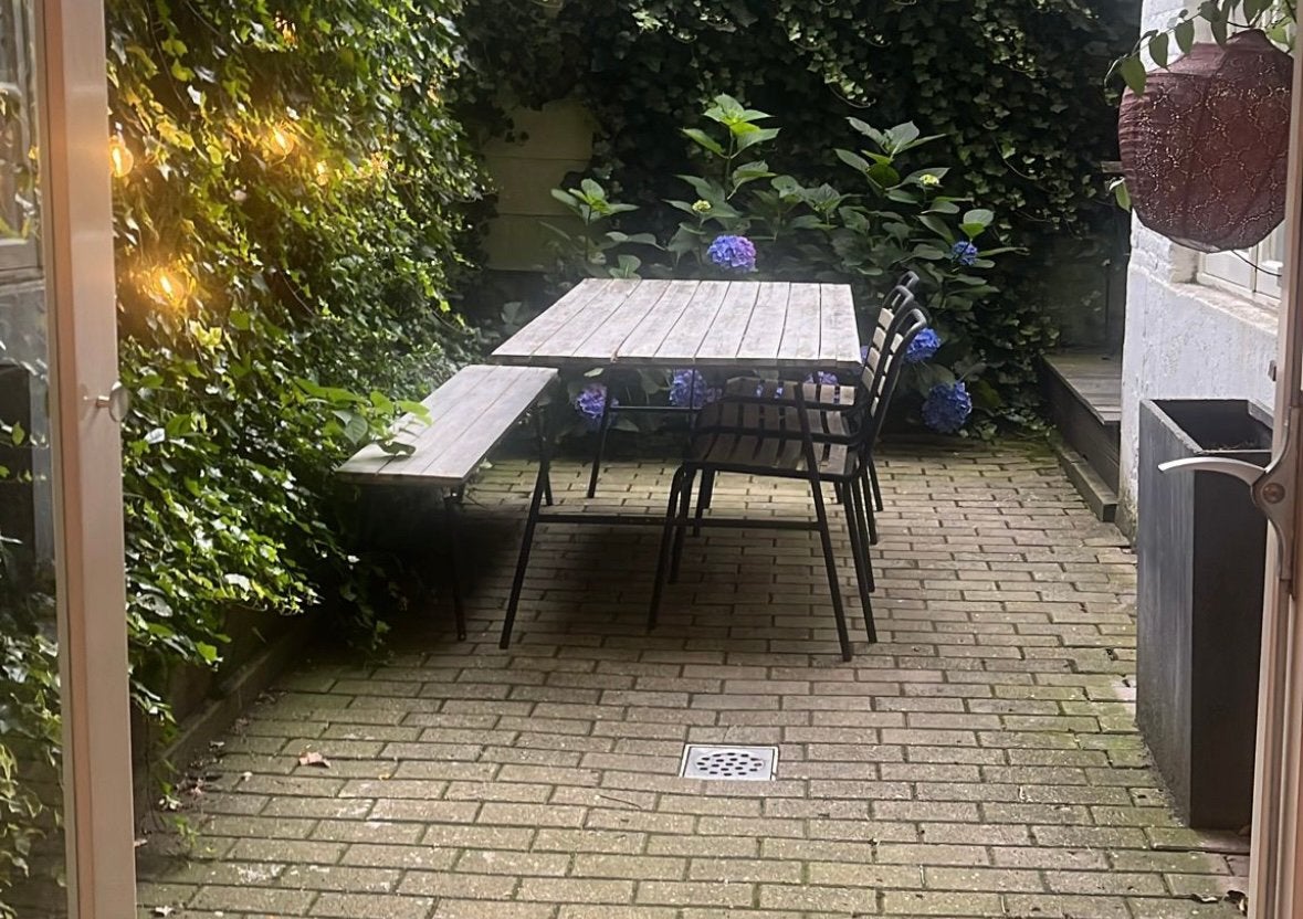 Tuinset - gratis afhalen, Gebruikt, 6 zitplaatsen, Ophalen of Verzenden, Tuinset