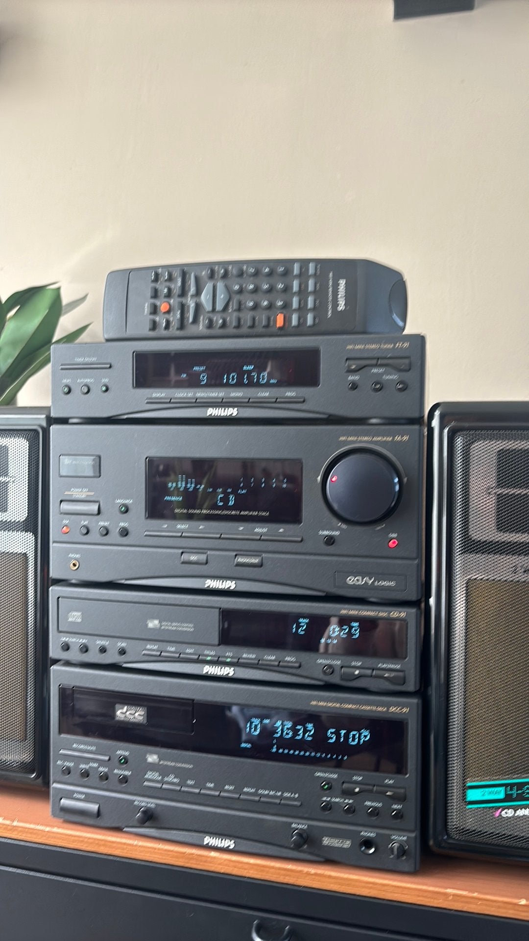 Philips FW91 HIFI Mini Stereo Set : DCC -CD - Tuner -Verster, Philips, Gebruikt, Cassettedeck, Losse componenten