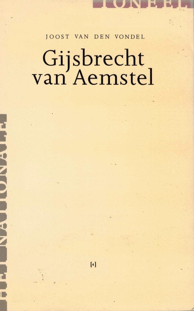 Joost van den Vondel, Gijsbrecht van Aemstel., Boeken, Verzenden, Zo goed als nieuw, Cabaret