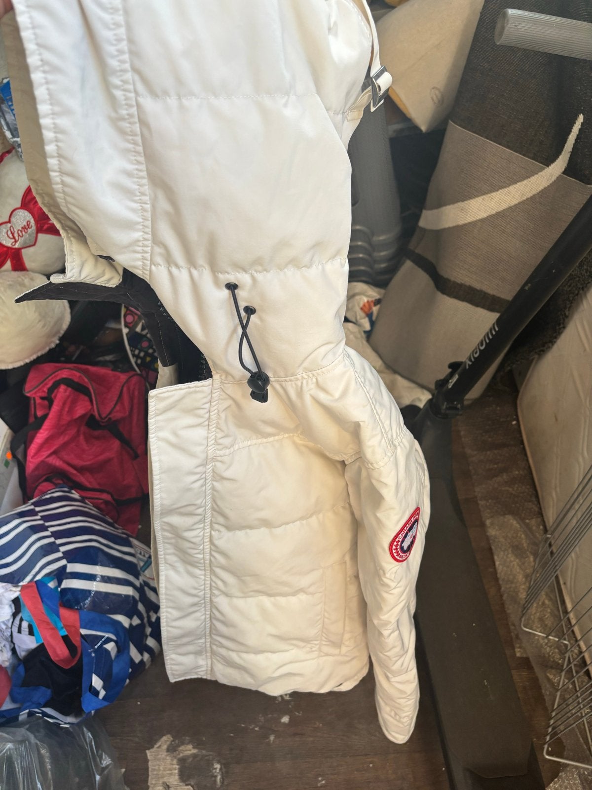 Originele Canada Goose jas - Wit, Ophalen, Gedragen, Maat 38/40 (M), Wit