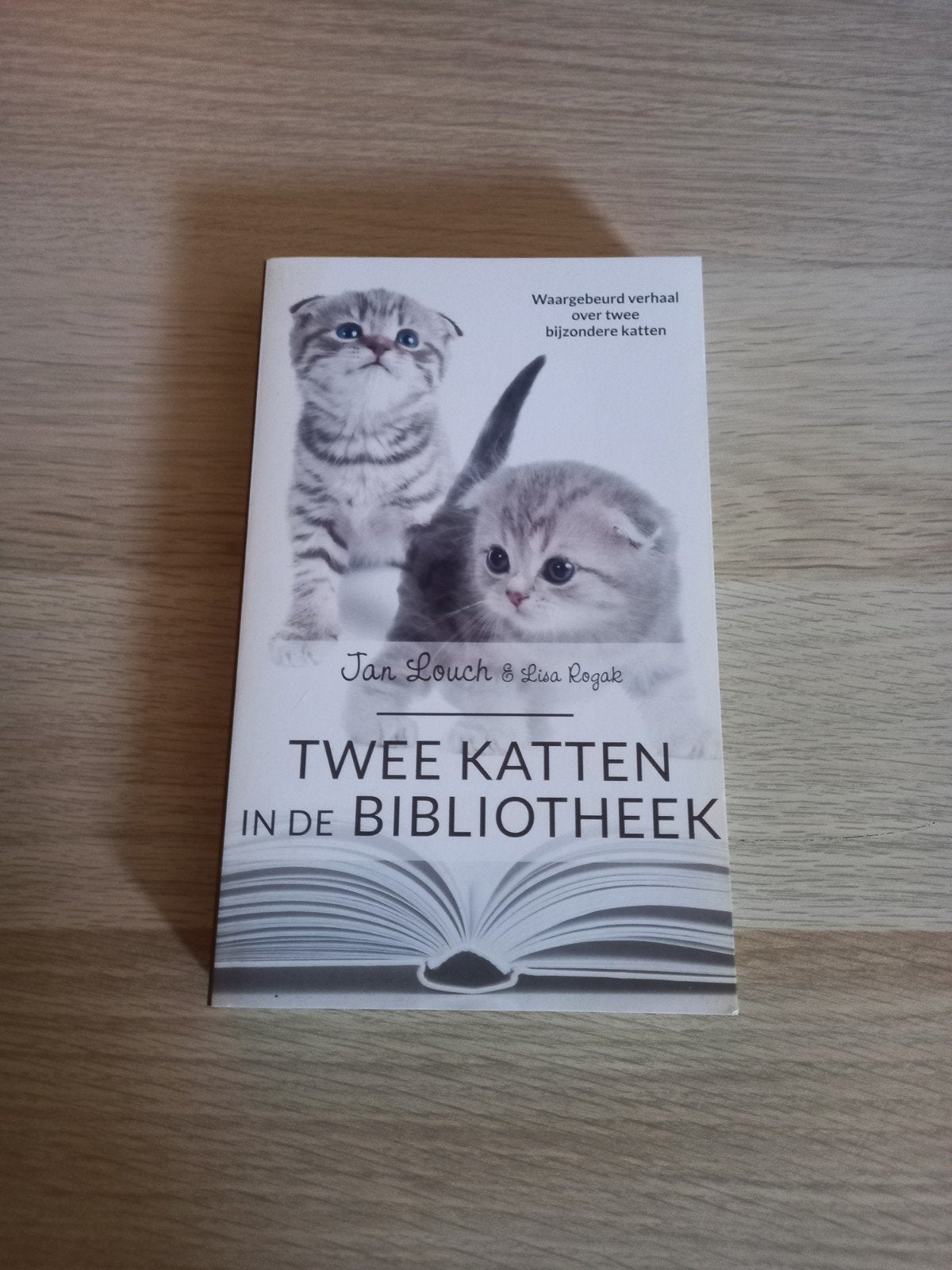 Twee Katten in de Bibliotheek - Waargebeurd Verhaal, Ophalen of Verzenden, Zo goed als nieuw, Jan Louch & Lisa Rogak, Amerika
