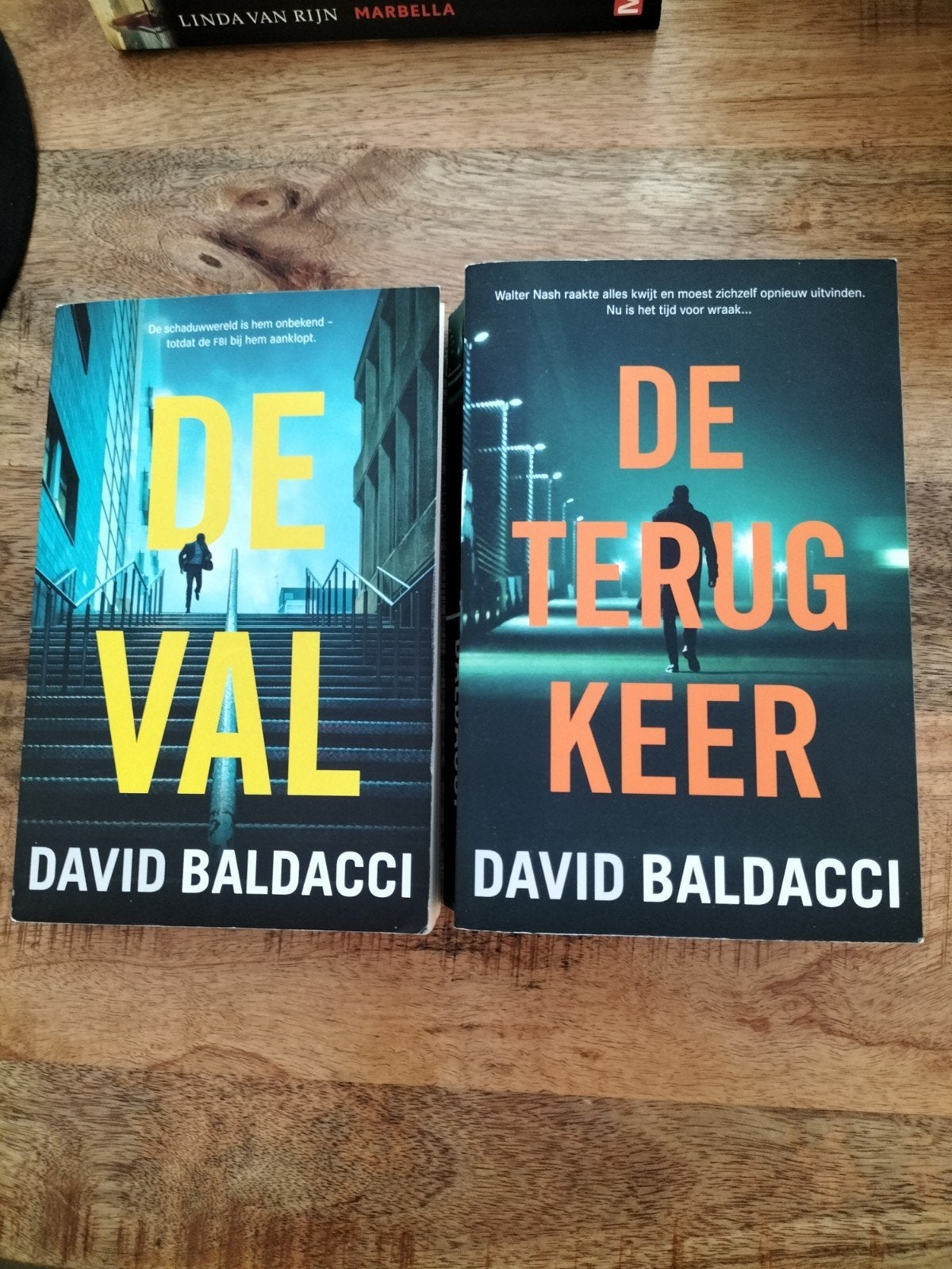 Thriller boeken: De Terugkeer & Marbella, Boeken, Ophalen, Gelezen, David Baldacci, Linda van Rijn, Nederland