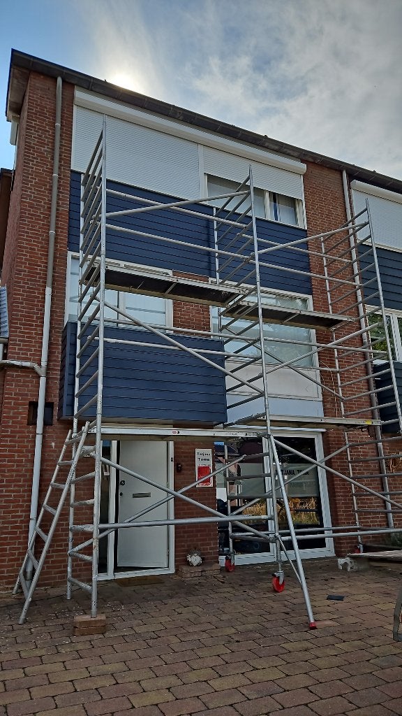 Altrex rolsteiger 10,20 meter met aanhanger, Ophalen, Gebruikt, Rolsteiger of Kamersteiger, 5 meter of hoger
