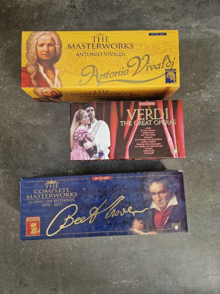 Klassieke Muziek CD Boxsets: Vivaldi, Verdi, Beethoven, Gebruikt, Boxset, Overige genres, Ophalen of Verzenden